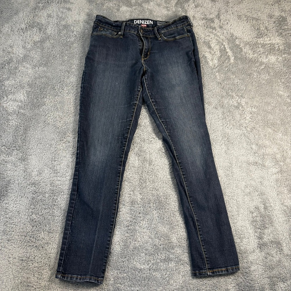 Denizen from Levis Modern Skinny Jeans Dark Wash Blue Denim Pants Womens